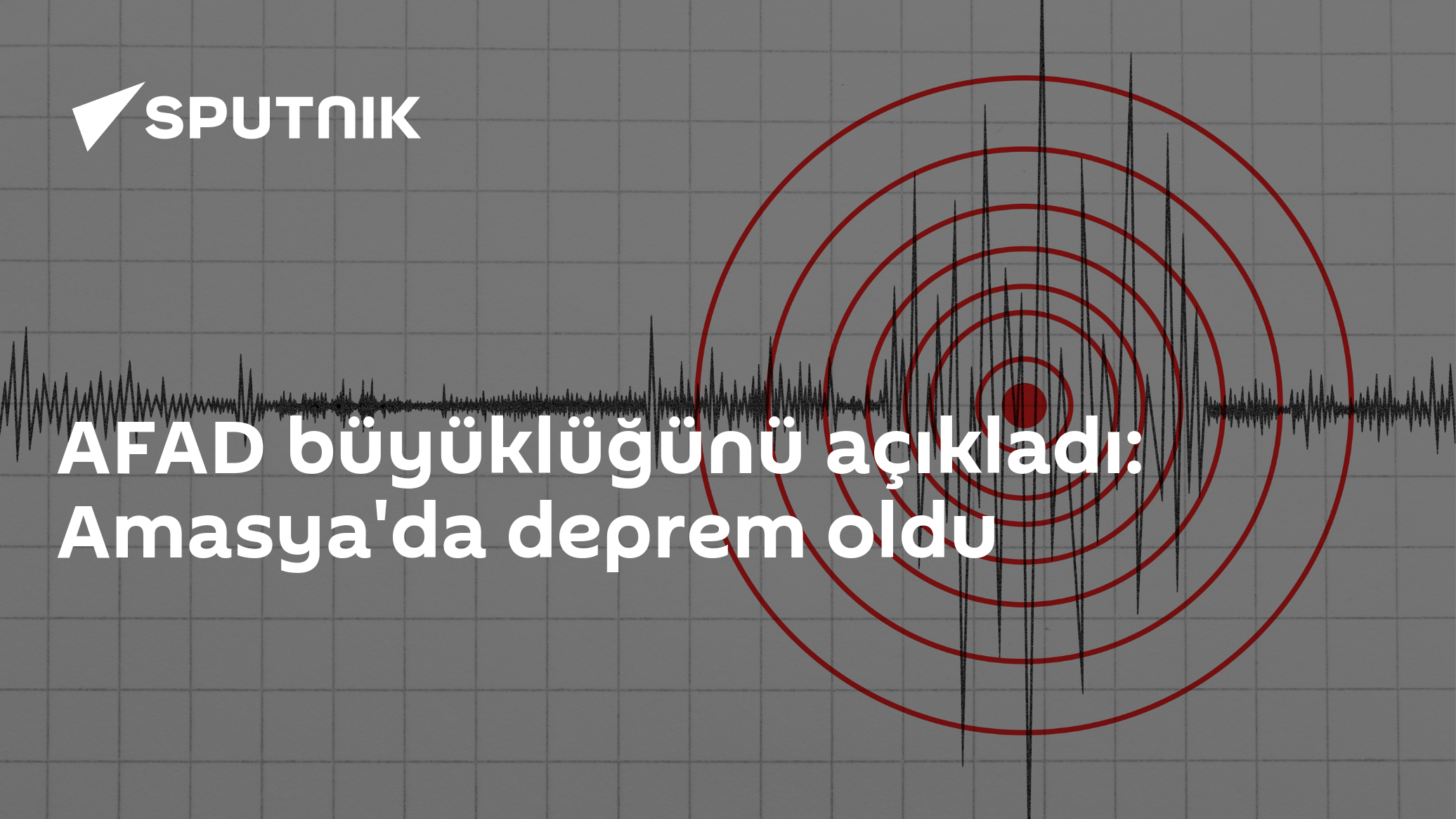AFAD büyüklüğünü açıkladı: Amasya'da deprem oldu