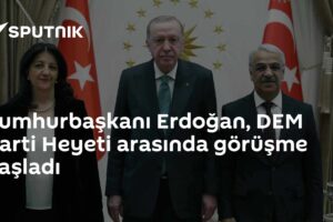 Cumhurbaşkanı Erdoğan, DEM Parti Heyeti arasında görüşme başladı