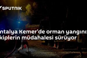 Antalya Kemer'de orman yangını: Ekiplerin müdahalesi sürüyor