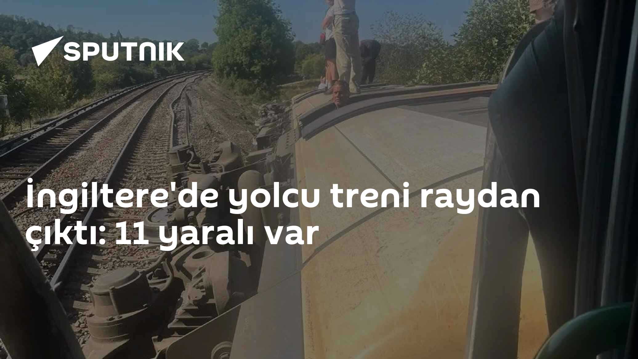 İngiltere'de yolcu treni raydan çıktı: 11 yaralı var