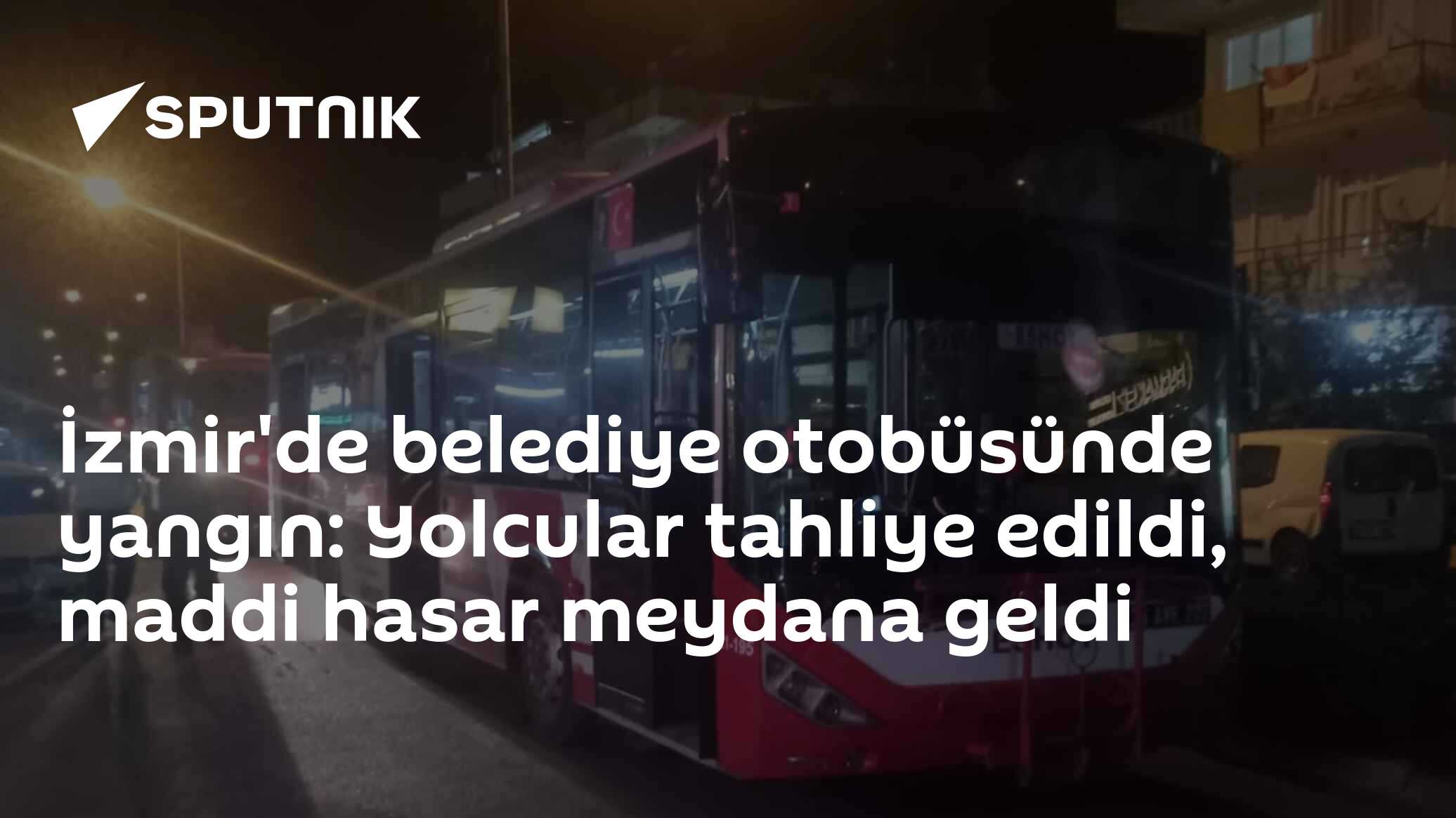 İzmir'de belediye otobüsünde yangın: Yolcular tahliye edildi, maddi hasar meydana geldi