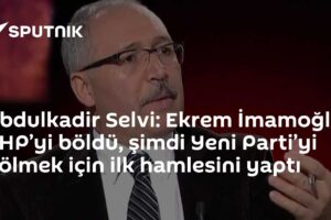 Abdulkadir Selvi: Ekrem İmamoğlu CHP’yi böldü, şimdi Yeni Parti’yi bölmek için ilk hamlesini yaptı