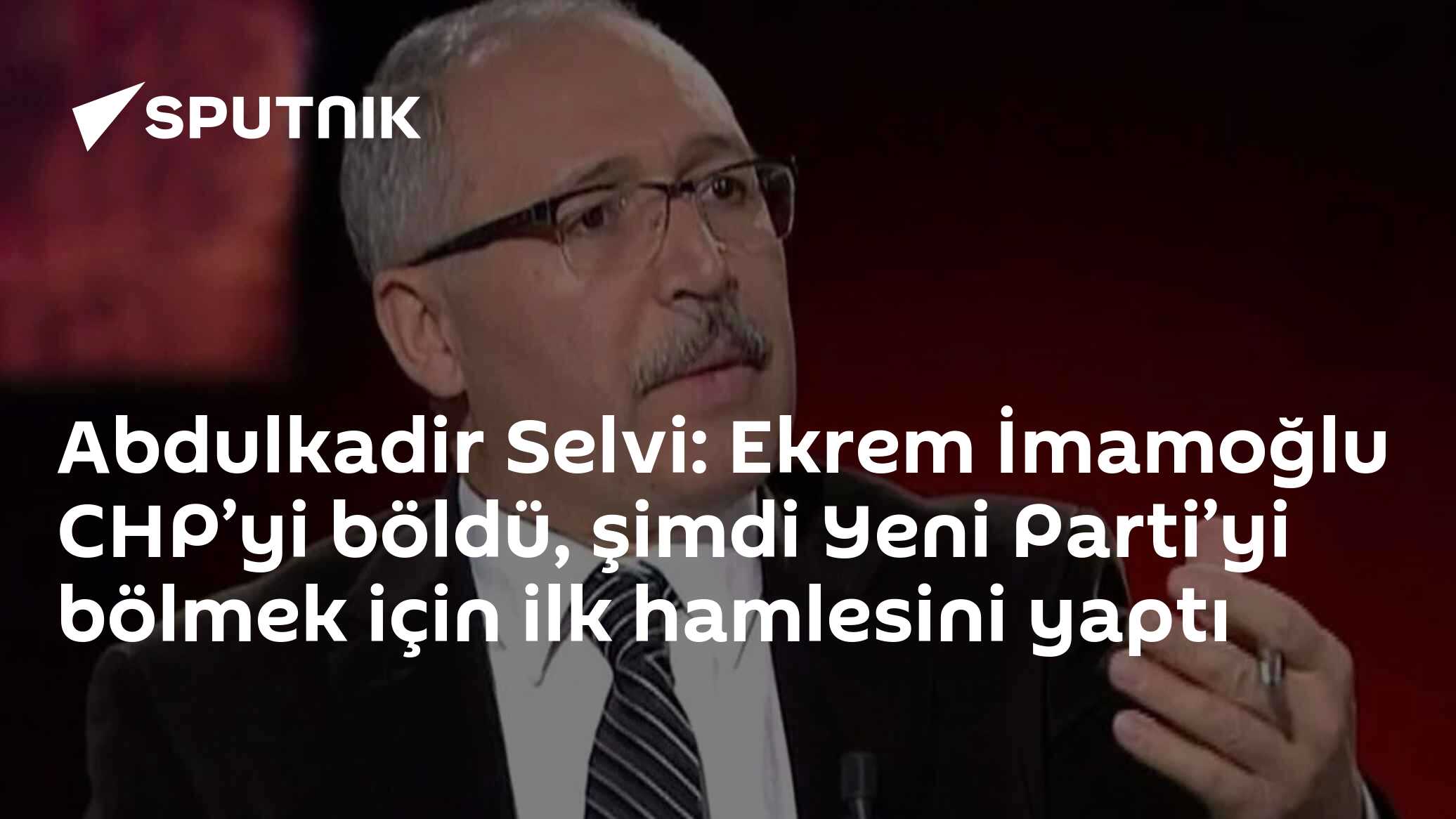 Abdulkadir Selvi: Ekrem İmamoğlu CHP’yi böldü, şimdi Yeni Parti’yi bölmek için ilk hamlesini yaptı