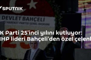 AK Parti 25'inci yılını kutluyor: MHP lideri Bahçeli'den özel çelenk