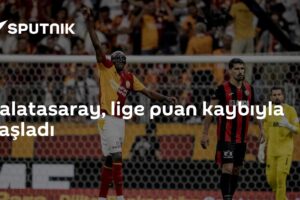 Galatasaray, lige puan kaybıyla başladı