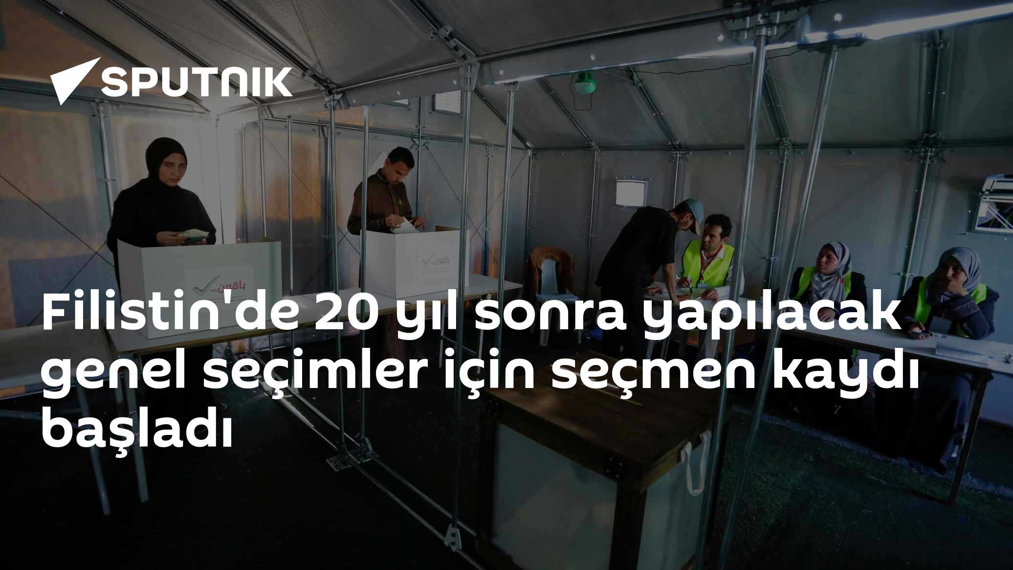 Filistin'de 20 yıl sonra yapılacak genel seçimler için seçmen kaydı başladı
