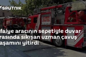 İtfaiye aracının sepetiyle duvar arasında sıkışan uzman çavuş yaşamını yitirdi