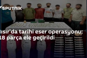Mısır'da tarihi eser operasyonu: 118 parça ele geçirildi
