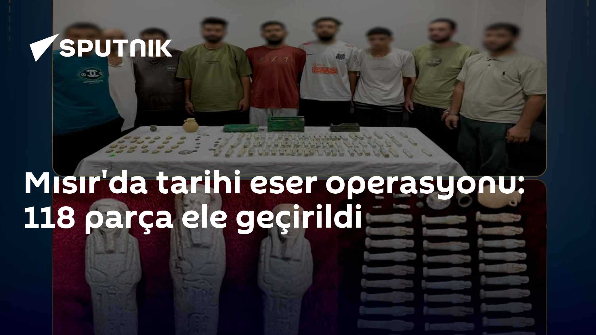 Mısır'da tarihi eser operasyonu: 118 parça ele geçirildi