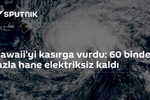 Hawaii'yi kasırga vurdu: 60 binden fazla hane elektriksiz kaldı