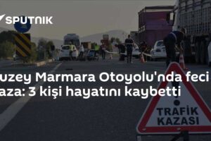 Kuzey Marmara Otoyolu'nda feci kaza: 3 kişi hayatını kaybetti
