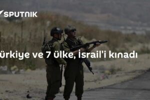 Türkiye ve 7 ülke, İsrail'i kınadı