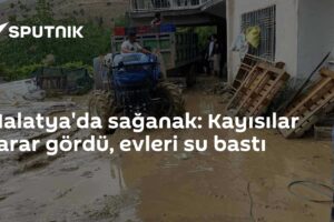 Malatya'da sağanak: Kayısılar zarar gördü, evleri su bastı