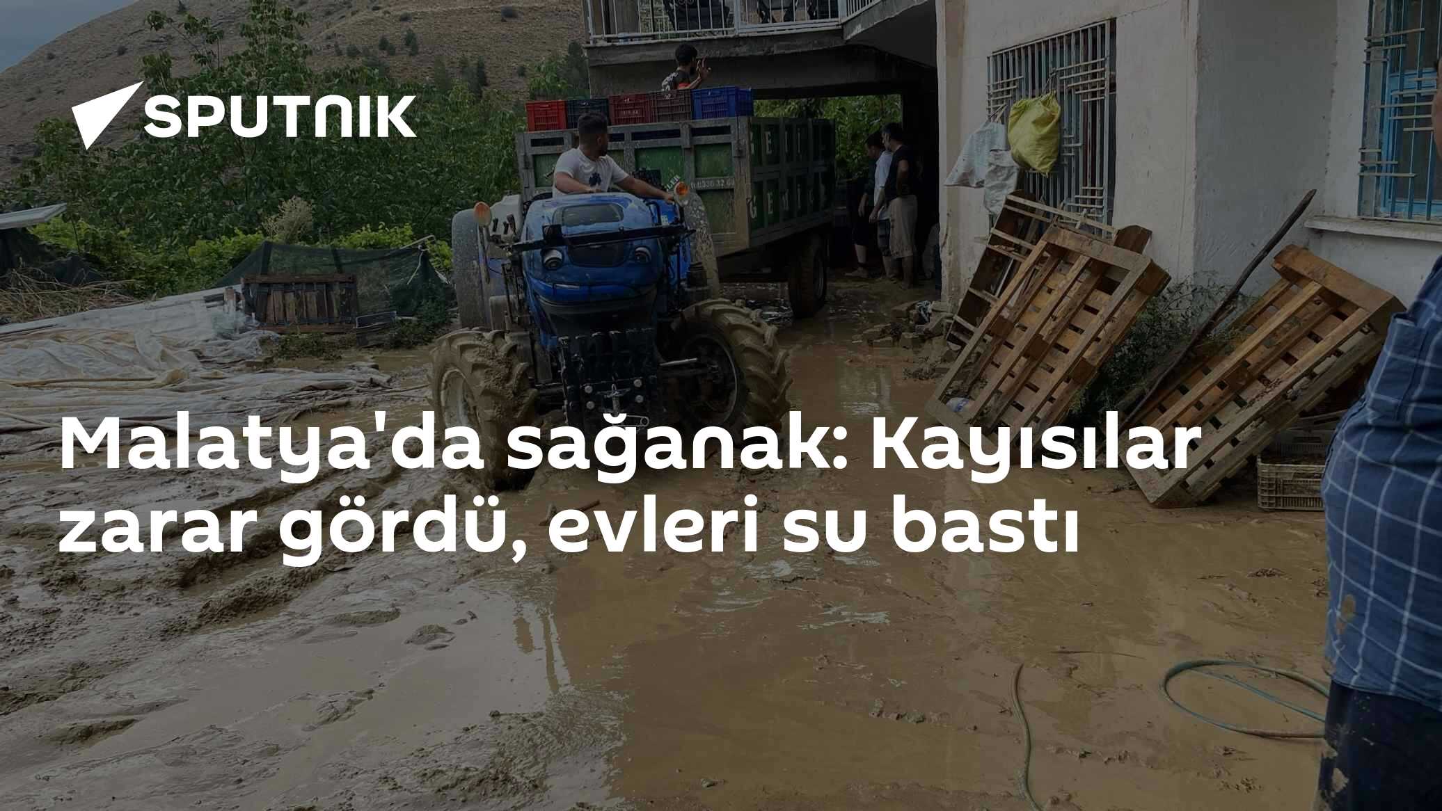 Malatya'da sağanak: Kayısılar zarar gördü, evleri su bastı
