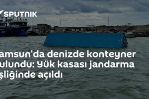 Samsun'da denizde konteyner bulundu: Yük kasası jandarma eşliğinde açıldı