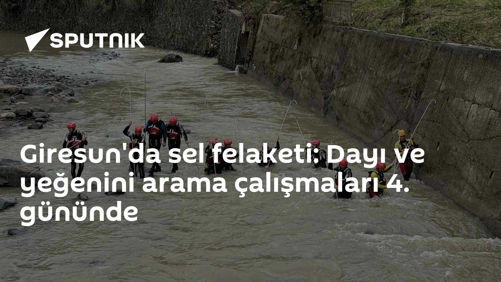 Giresun'da sel felaketi: Dayı ve yeğenini arama çalışmaları 4. gününde