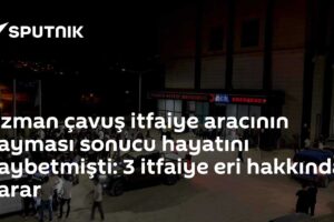 Uzman çavuş itfaiye aracının kayması sonucu hayatını kaybetmişti: 3 itfaiye eri hakkında karar