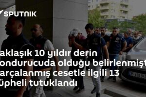 Yaklaşık 10 yıldır derin dondurucuda olduğu belirlenmişti: Parçalanmış cesetle ilgili 13 şüpheli tutuklandı