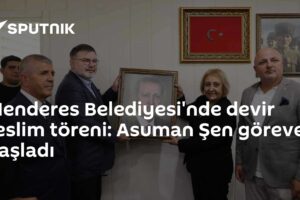 Menderes Belediyesi'nde devir teslim töreni: Asuman Şen göreve başladı
