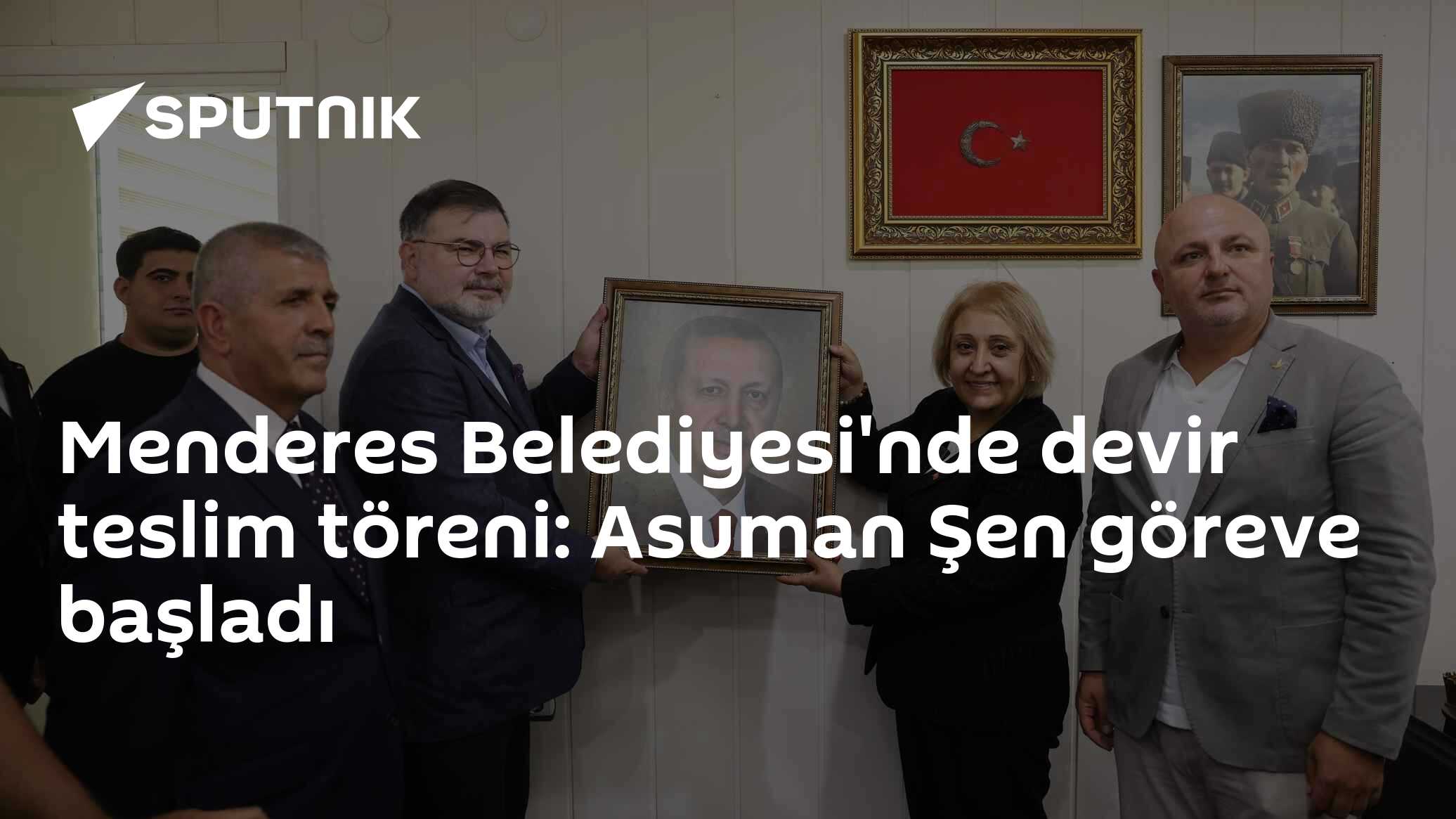 Menderes Belediyesi'nde devir teslim töreni: Asuman Şen göreve başladı