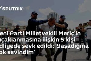 Yeni Parti Milletvekili Meriç'in bıçaklanmasına ilişkin 5 kişi adliyede sevk edildi: 'Yaşadığına çok sevindim'