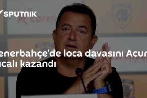 Fenerbahçe'de loca davasını Acun Ilıcalı kazandı