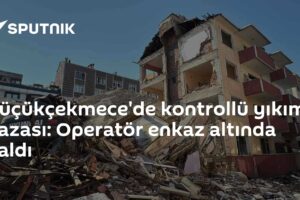 Küçükçekmece'de kontrollü yıkım kazası: Operatör enkaz altında kaldı