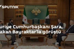 Suriye Cumhurbaşkanı Şara, Bakan Bayraktar'la görüştü