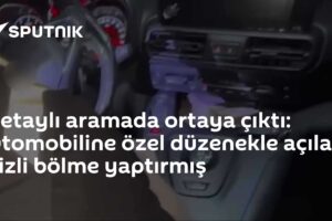 Detaylı aramada ortaya çıktı: Otomobiline özel düzenekle açılan gizli bölme yaptırmış