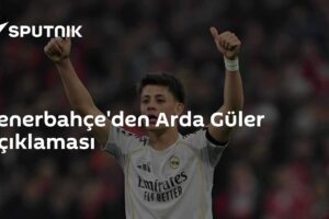 Fenerbahçe'den Arda Güler açıklaması