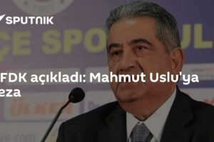 PFDK açıkladı: Mahmut Uslu'ya ceza