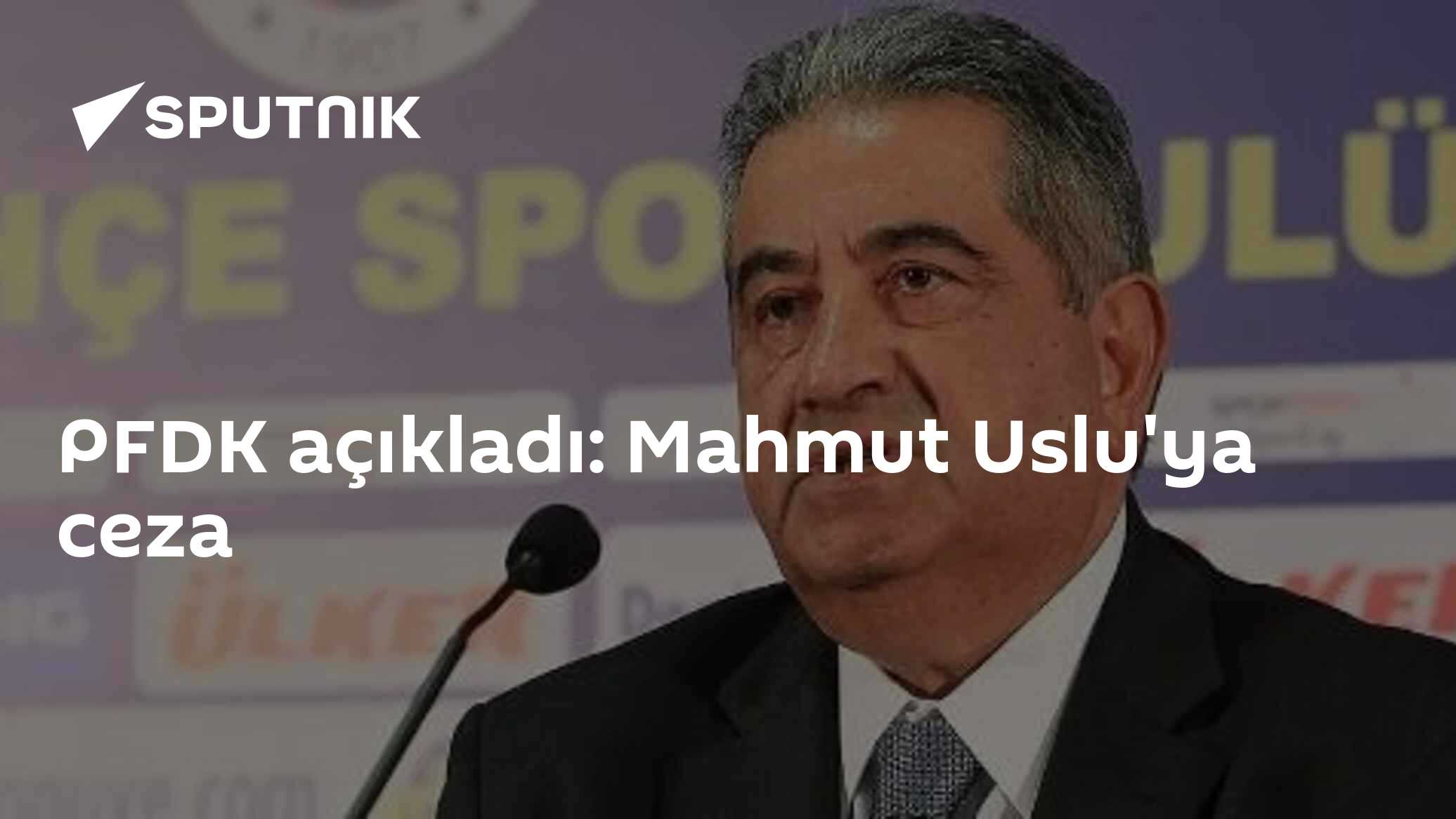 PFDK açıkladı: Mahmut Uslu'ya ceza