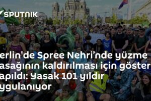 Berlin'de Spree Nehri’nde yüzme yasağının kaldırılması için gösteri yapıldı: Yasak 101 yıldır uygulanıyor