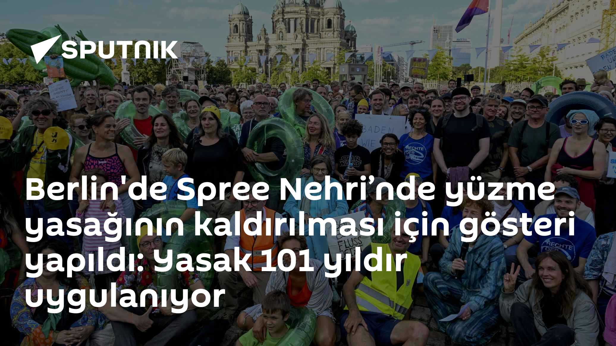 Berlin'de Spree Nehri’nde yüzme yasağının kaldırılması için gösteri yapıldı: Yasak 101 yıldır uygulanıyor