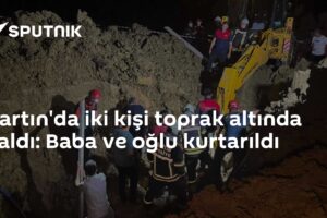 Bartın'da iki kişi toprak altında kaldı: Baba ve oğlu kurtarıldı