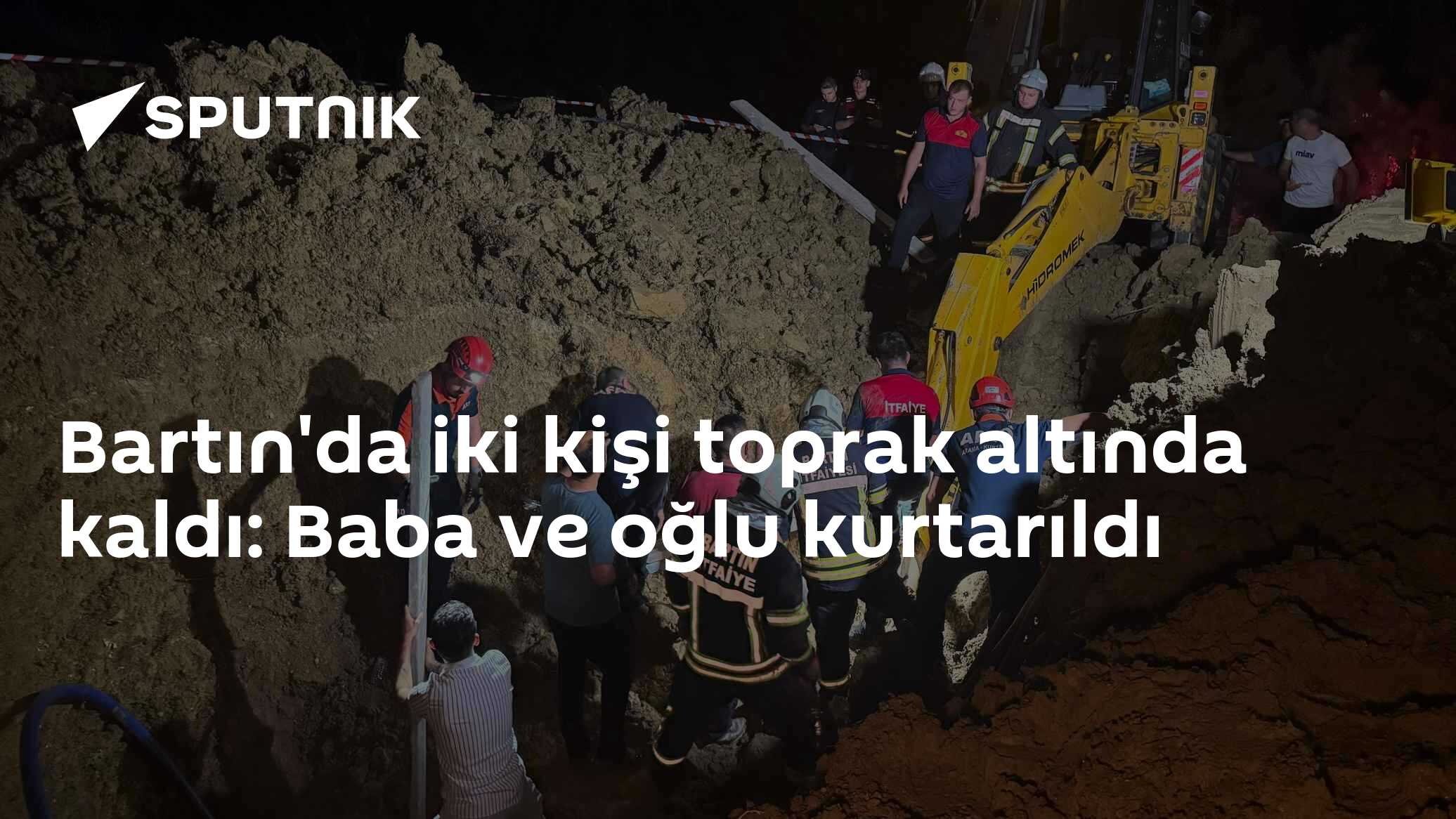 Bartın'da iki kişi toprak altında kaldı: Baba ve oğlu kurtarıldı