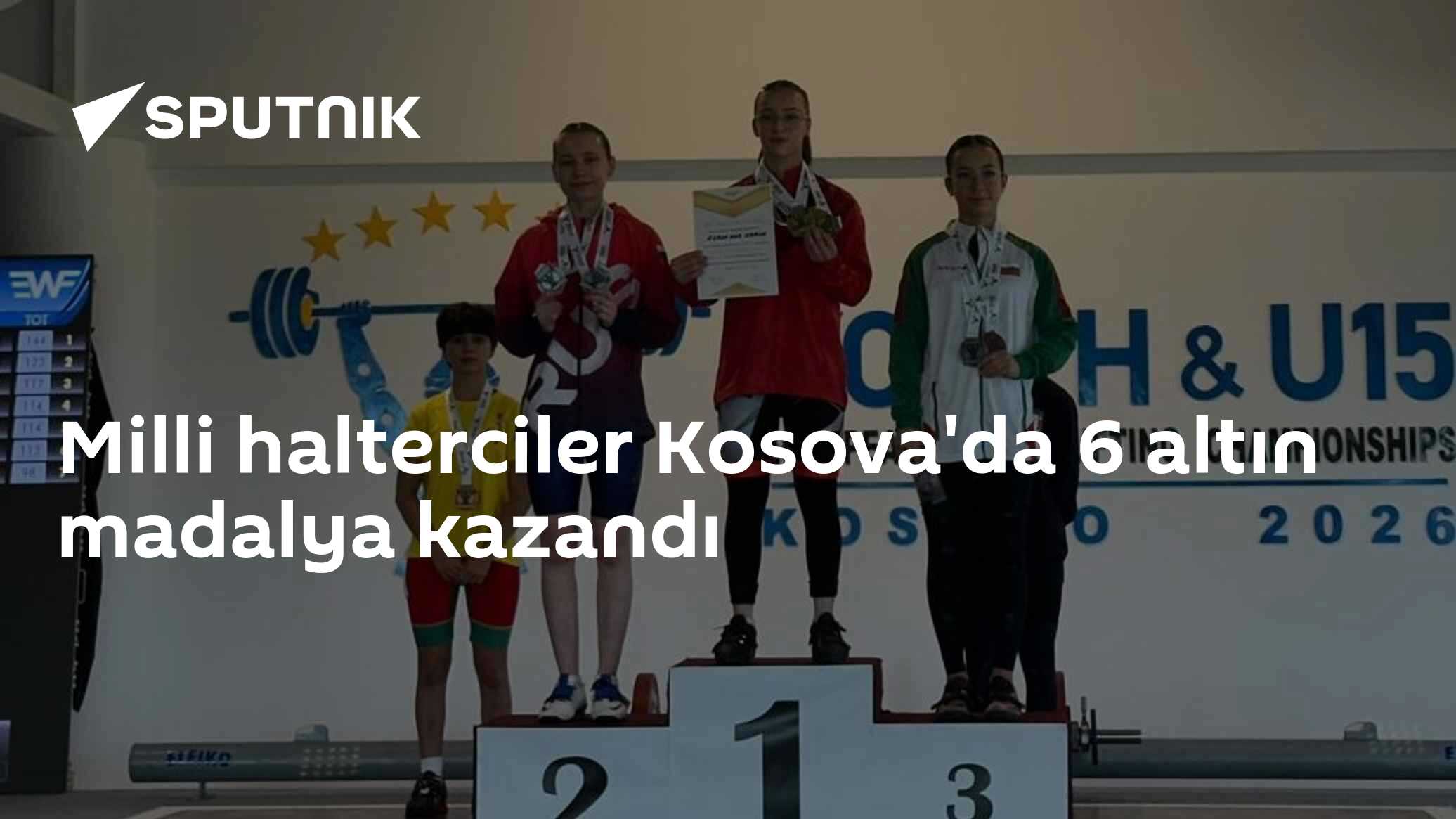 Milli halterciler Kosova'da 6 altın madalya kazandı
