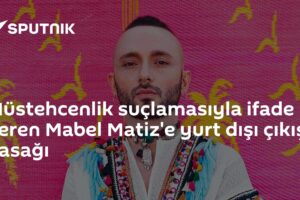 Müstehcenlik suçlamasıyla ifade veren Mabel Matiz'e yurt dışı çıkış yasağı