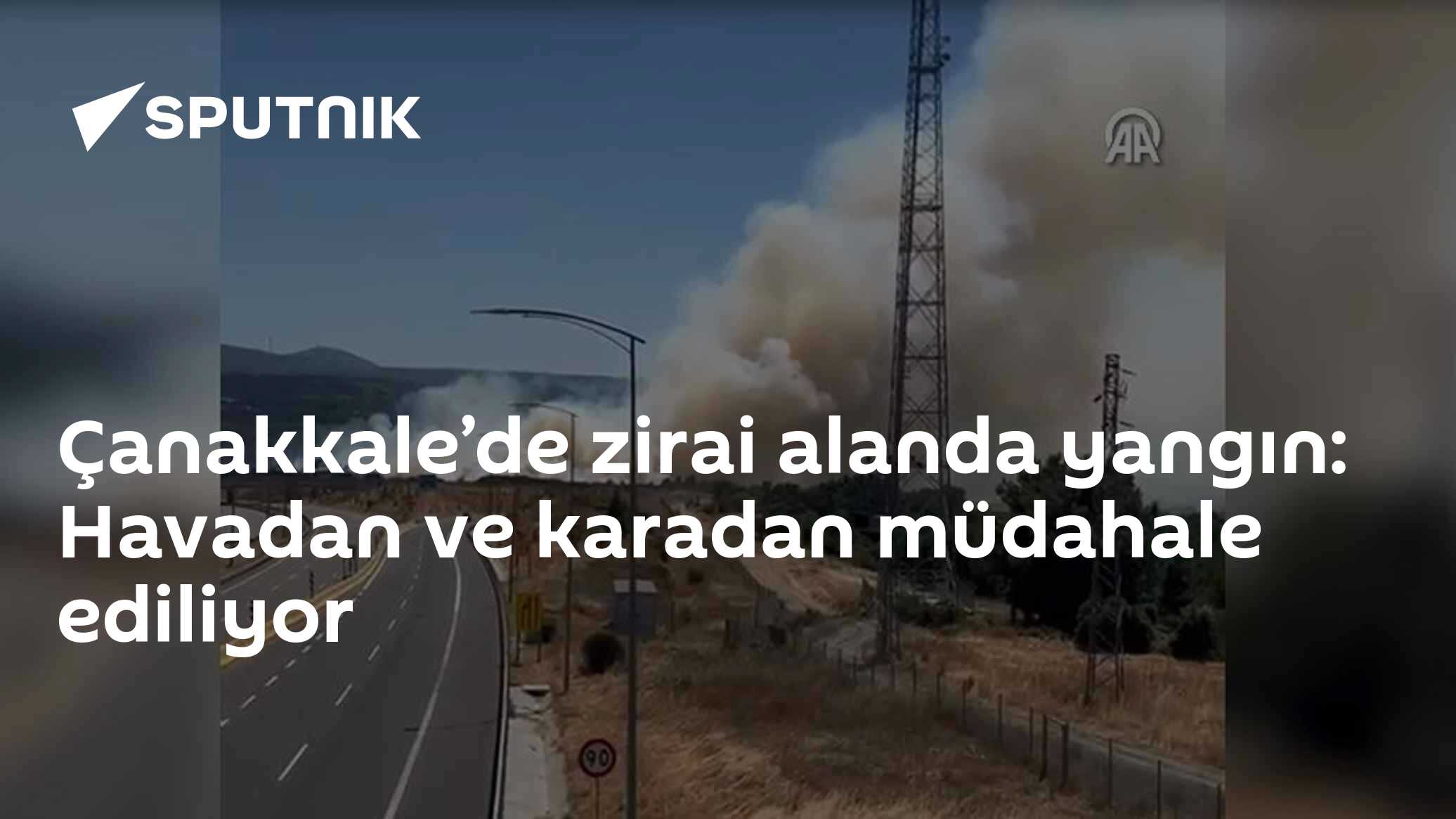 Çanakkale’de zirai alanda yangın: Havadan ve karadan müdahale ediliyor