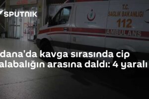 Adana'da kavga sırasında cip kalabalığın arasına daldı: 4 yaralı