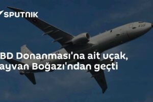 ABD Donanması'na ait uçak, Tayvan Boğazı'ndan geçti