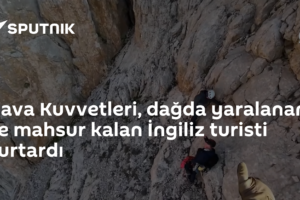 Hava Kuvvetleri, dağda yaralanan ve mahsur kalan İngiliz turisti kurtardı