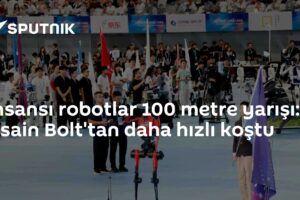 İnsansı robotlar 100 metre yarışı: Usain Bolt'tan daha hızlı koştu