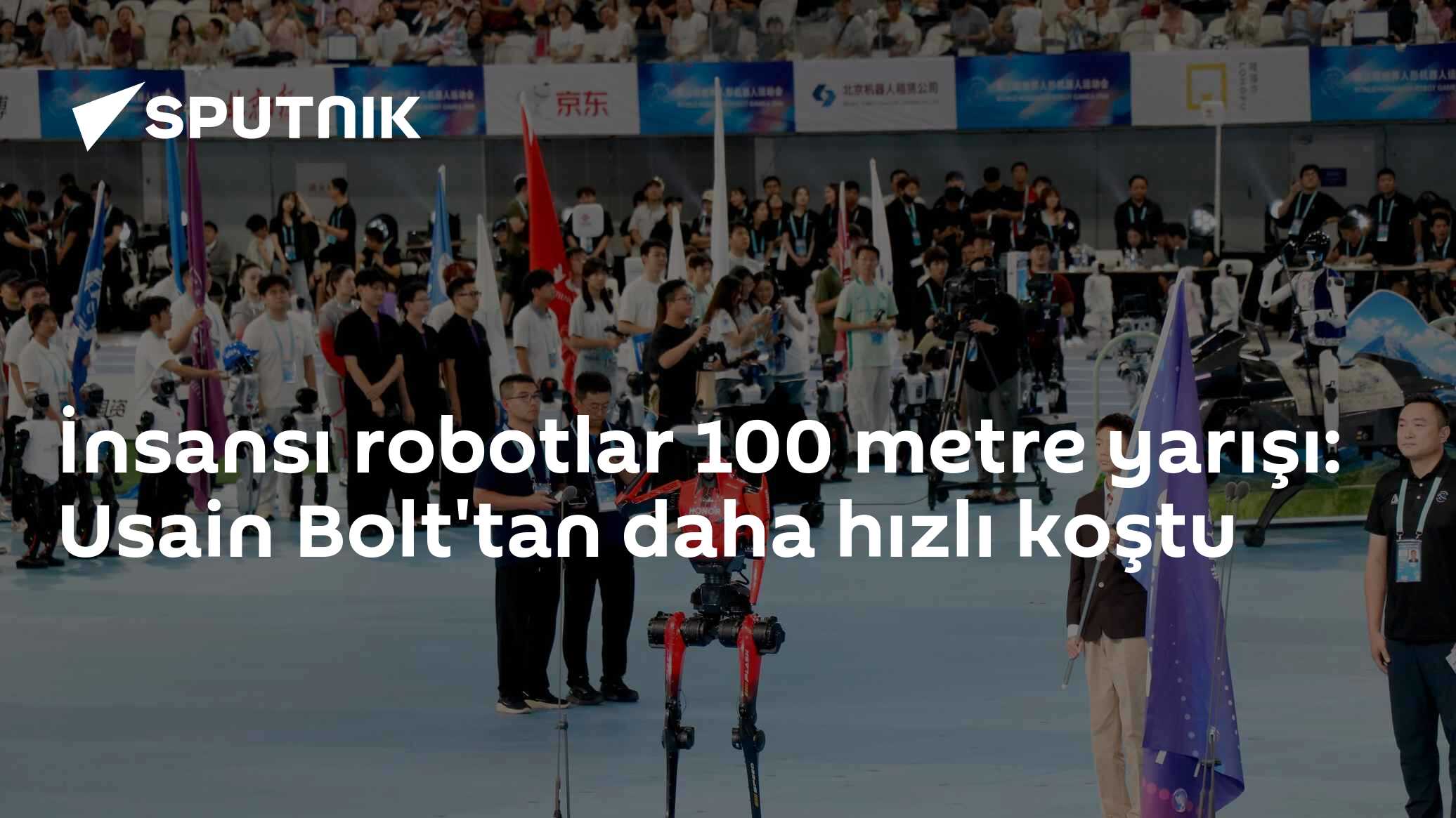 İnsansı robotlar 100 metre yarışı: Usain Bolt'tan daha hızlı koştu