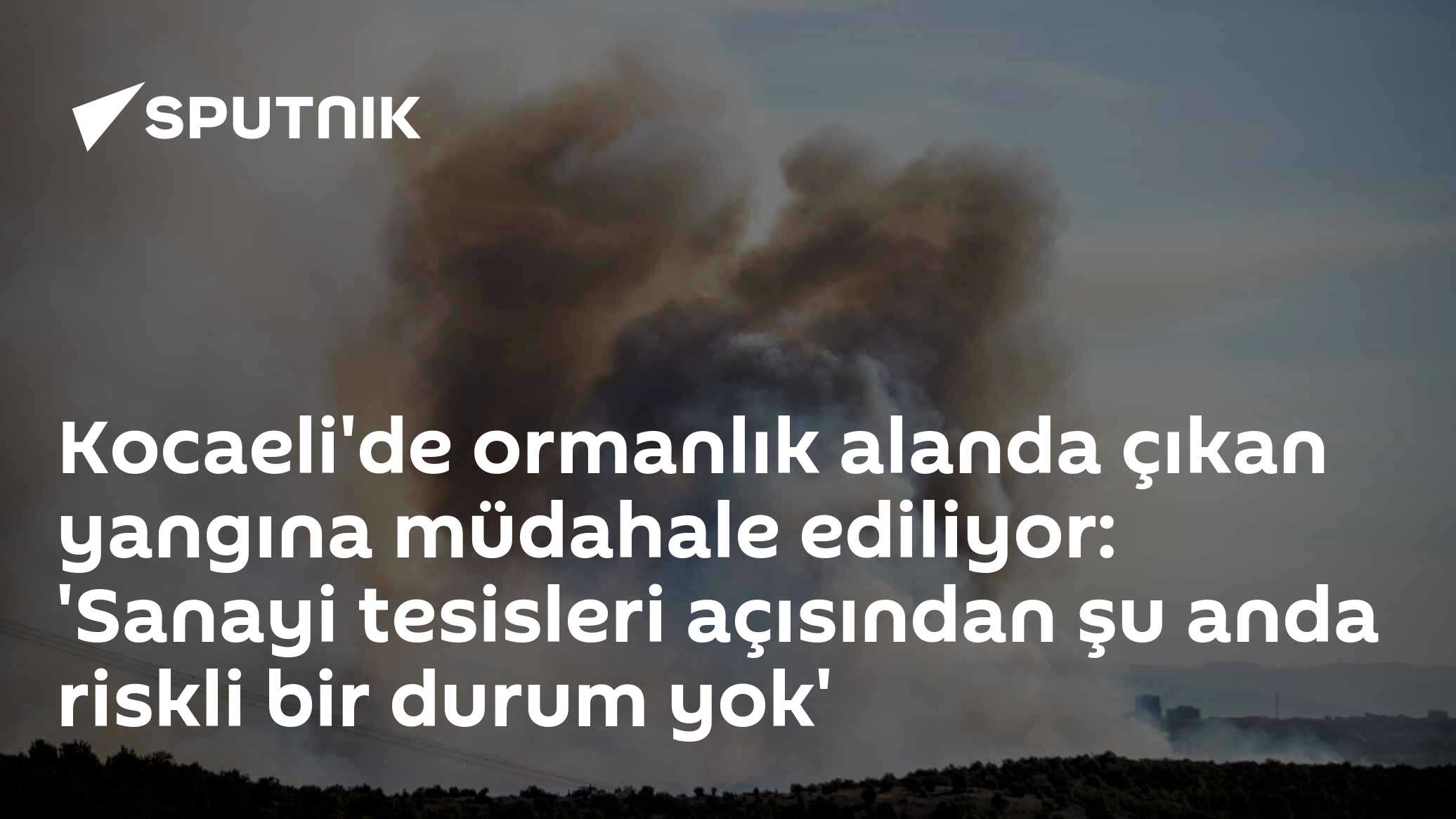 Kocaeli'de ormanlık alanda çıkan yangına müdahale ediliyor: 'Sanayi tesisleri açısından şu anda riskli bir durum yok'