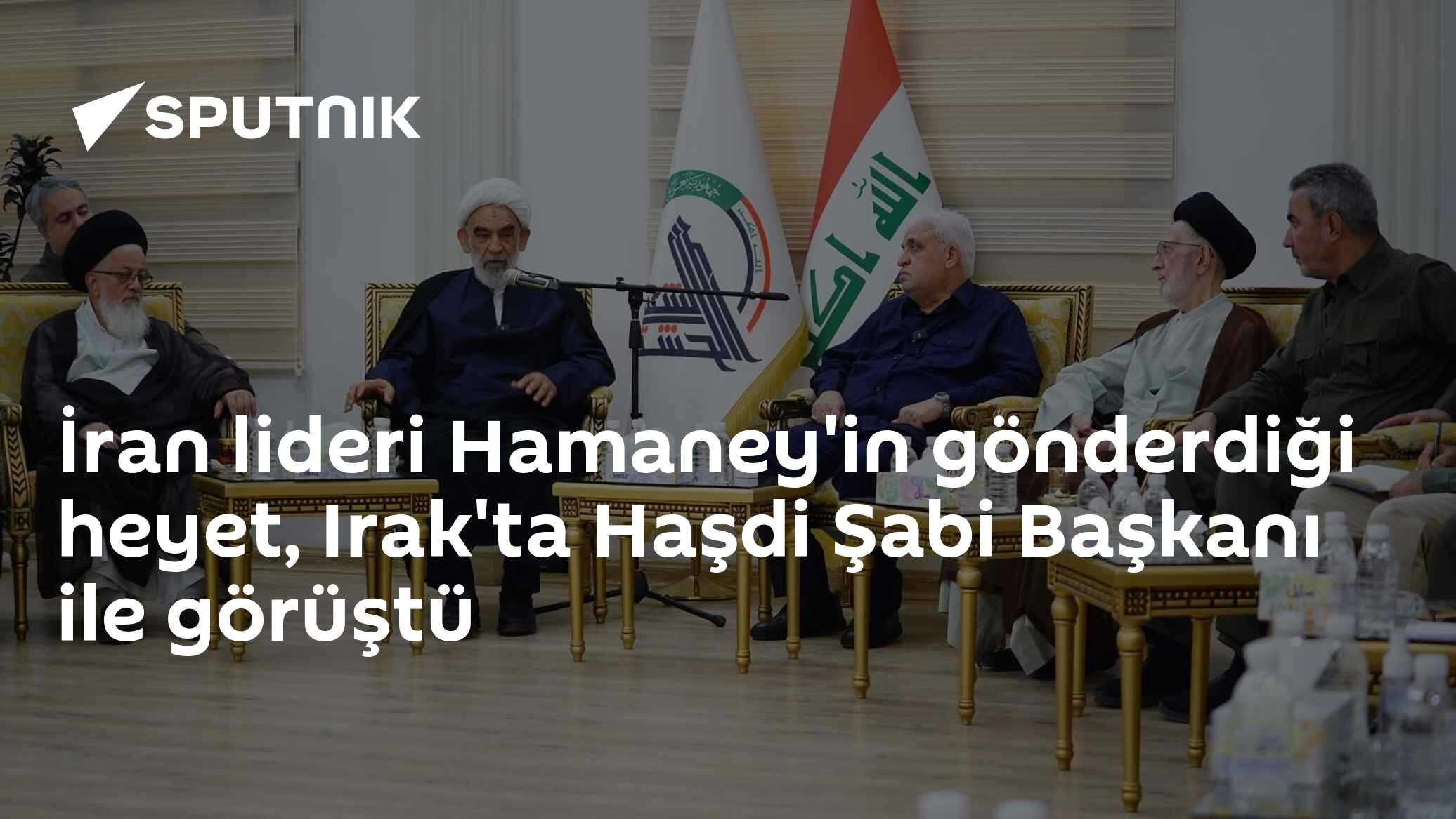 İran lideri Hamaney'in gönderdiği heyet, Irak'ta Haşdi Şabi Başkanı ile görüştü