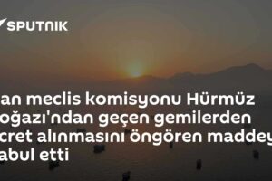 İran meclis komisyonu Hürmüz Boğazı'ndan geçen gemilerden ücret alınmasını öngören maddeyi kabul etti