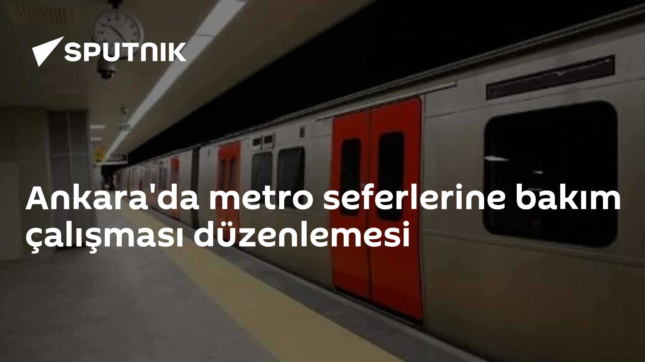 Ankara'da metro seferlerine bakım çalışması düzenlemesi