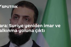 Şara: Suriye yeniden imar ve kalkınma yoluna çıktı