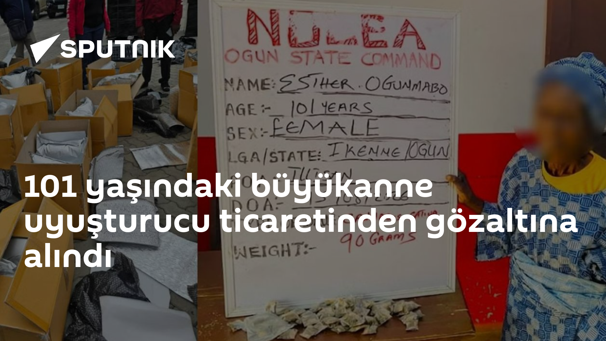 101 yaşındaki büyükanne uyuşturucu ticaretinden gözaltına alındı
